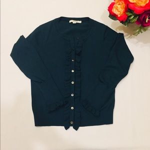 Boden wool ruffle cardigan